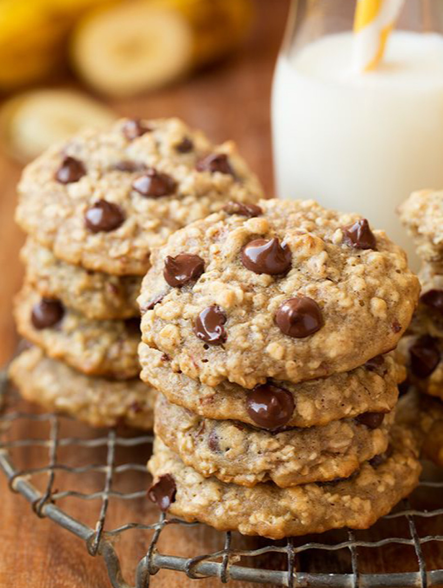 Мгновенное банановое печенье без сахара