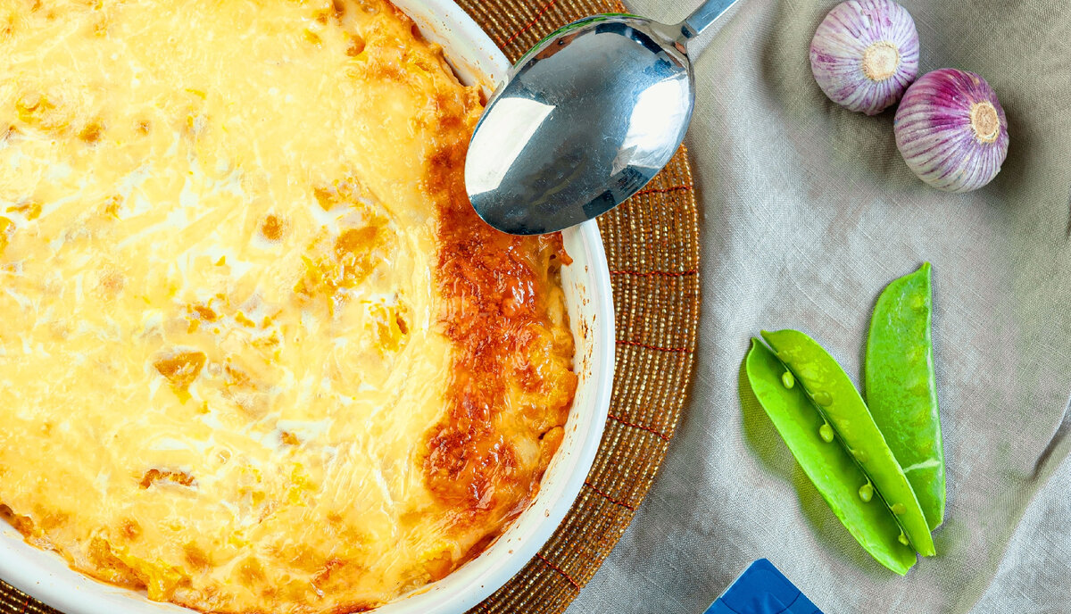 Необычная трехцветная запеканка: легкое решение для ужина