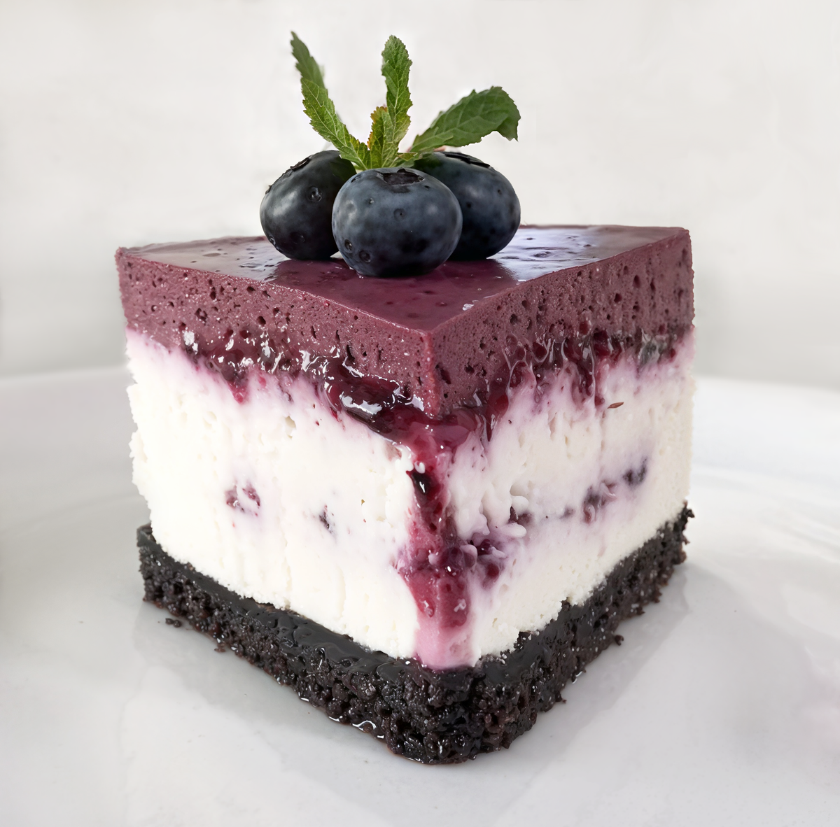 Нежный черничный чизкейк без выпечки: кулинарный хит для сторонников ПП