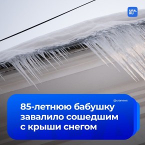 Ветерана придавило глыбой льда, упавшей с крыши в Прикамье