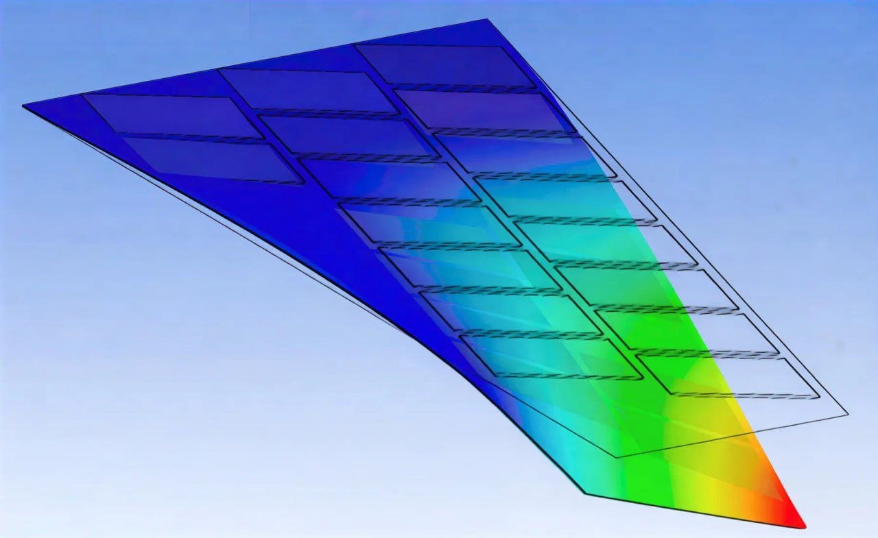 Ученые разработали лопасть авиационного винта, которая меняет форму в полете