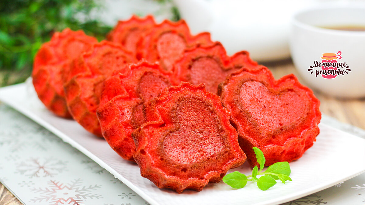 Нежные кексы «Красный бархат» к Дню Святого Валентина: просто и быстро