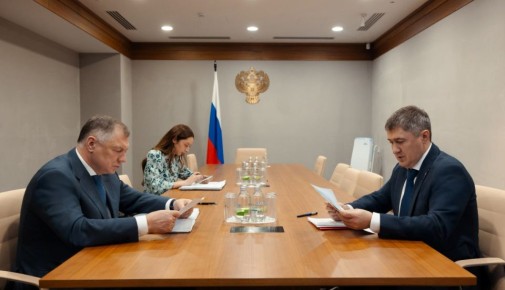 Марат Хуснуллин провел рабочую встречу с губернатором Пермского края Дмитрием Махониным