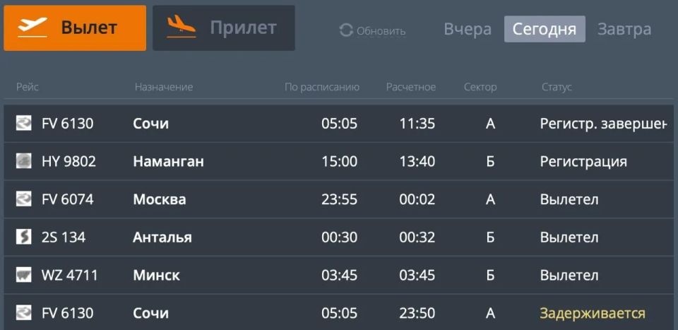 Пермяки больше суток не могут вылететь из Сочи