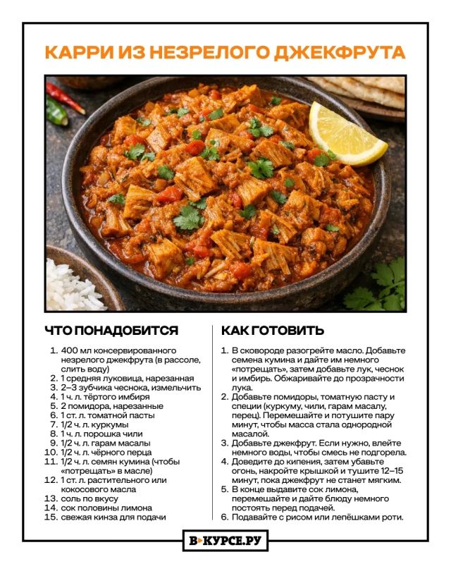 Сегодня отмечается День Джекфрута Сегодня отмечается День Джекфрута