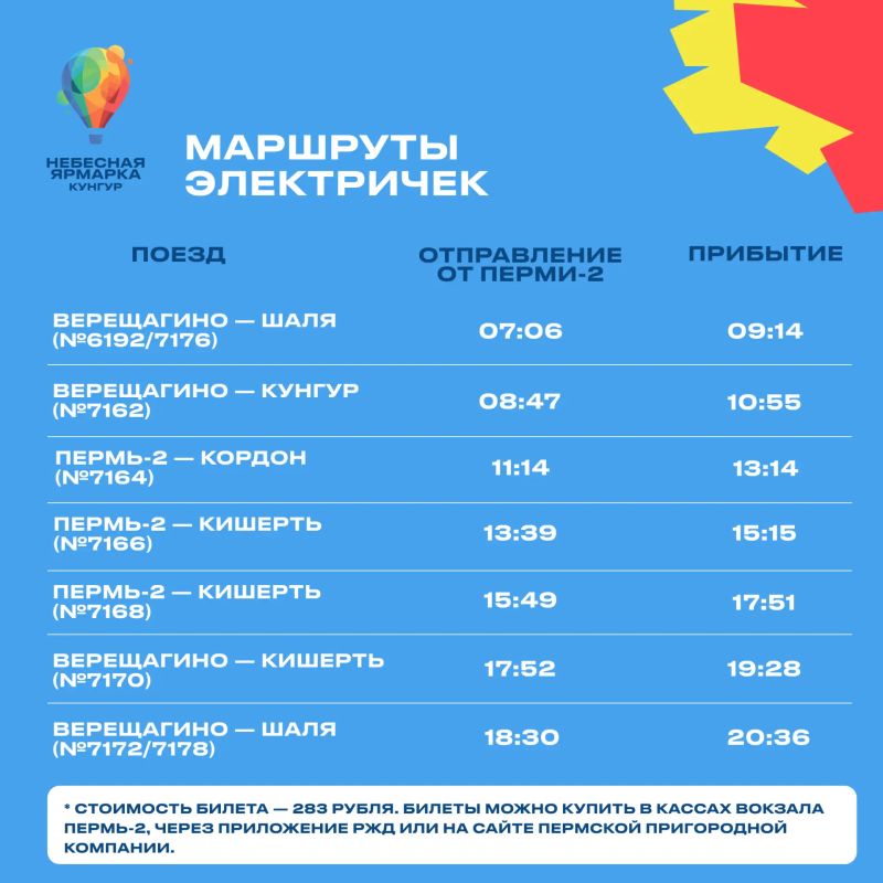Как добраться на фестиваль «Небесная ярмарка» (6+) в Кунгуре Как добраться на фестиваль «Небесная ярмарка» (6+) в Кунгуре