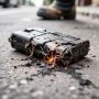 В Перми из-за неисправного аккумулятора загорелся электросамокат