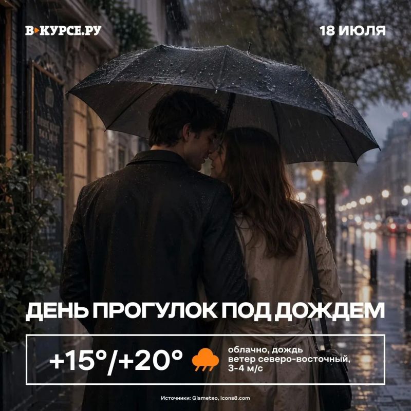 Доброе утро, Пермь! За окном сегодня дождливо, но тепло