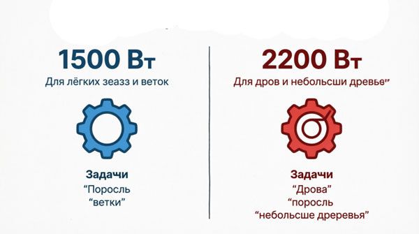 Как выбрать мощность электропилы для вашего участка