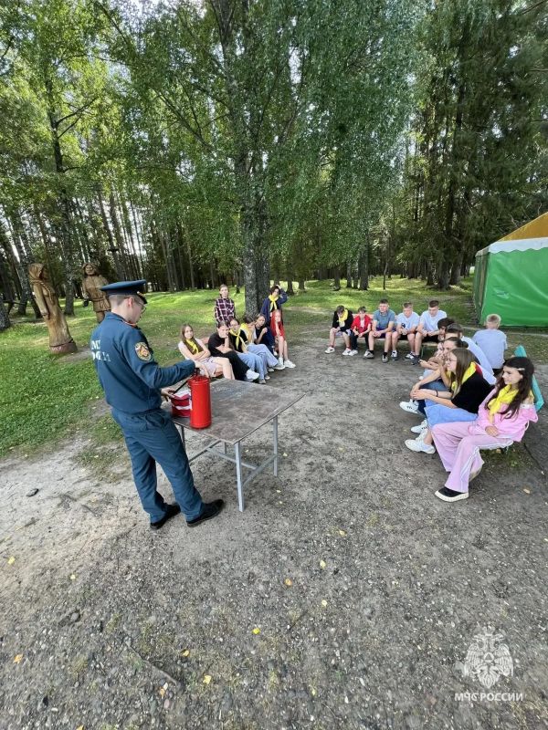 «Поезд безопасности» в Кувинском лагере «Поезд безопасности» в Кувинском лагере