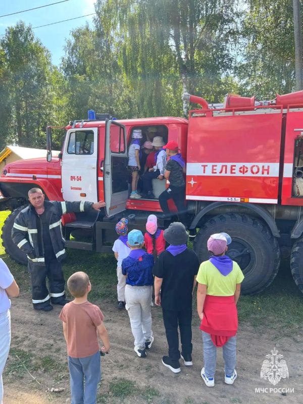 «Поезд безопасности» в Кувинском лагере «Поезд безопасности» в Кувинском лагере