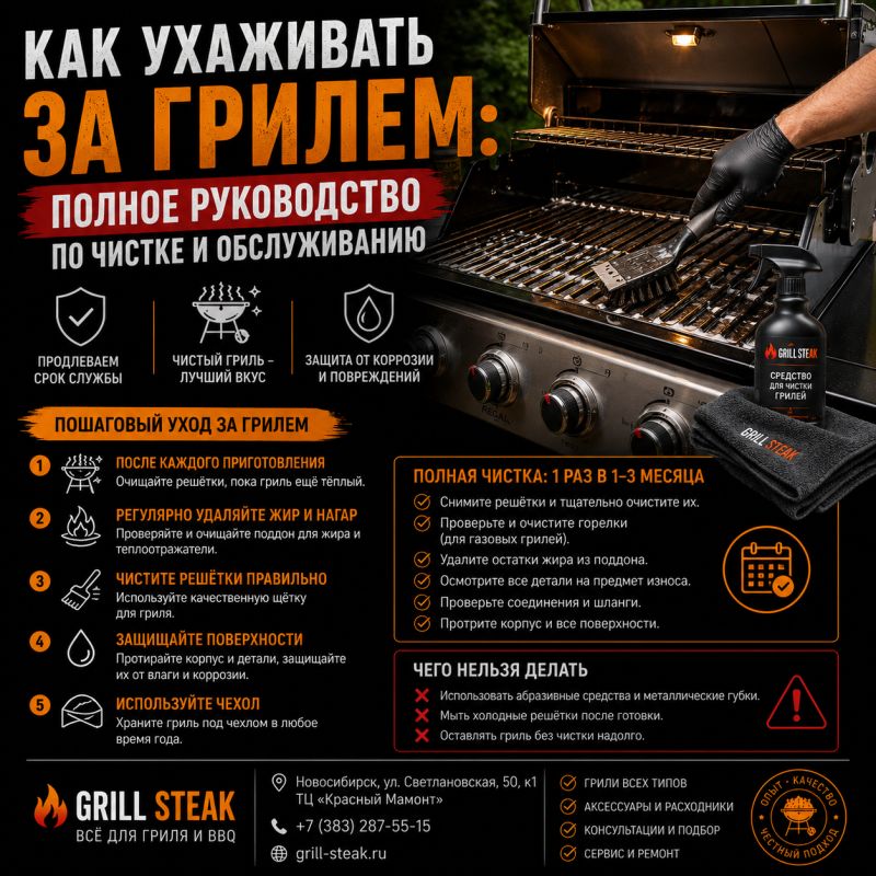 Уход за грилем: секреты долговечности и вкусных блюд
