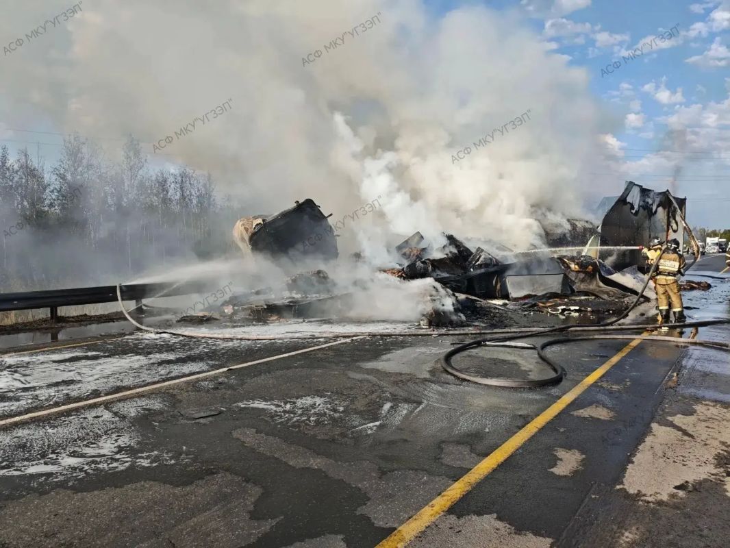 В Прикамье в ДТП со сгоревшей фурой пострадал водитель В Прикамье в ДТП со сгоревшей фурой пострадал водитель