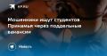 Мошенники ищут студентов в Пермском крае через поддельные вакансии