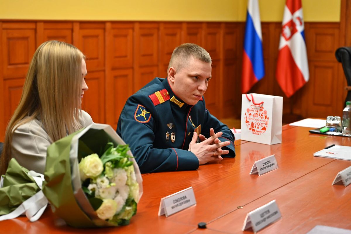 Герой России Алексей Соколов встретился с губернатором Пермского края Герой России Алексей Соколов встретился с губернатором Пермского края